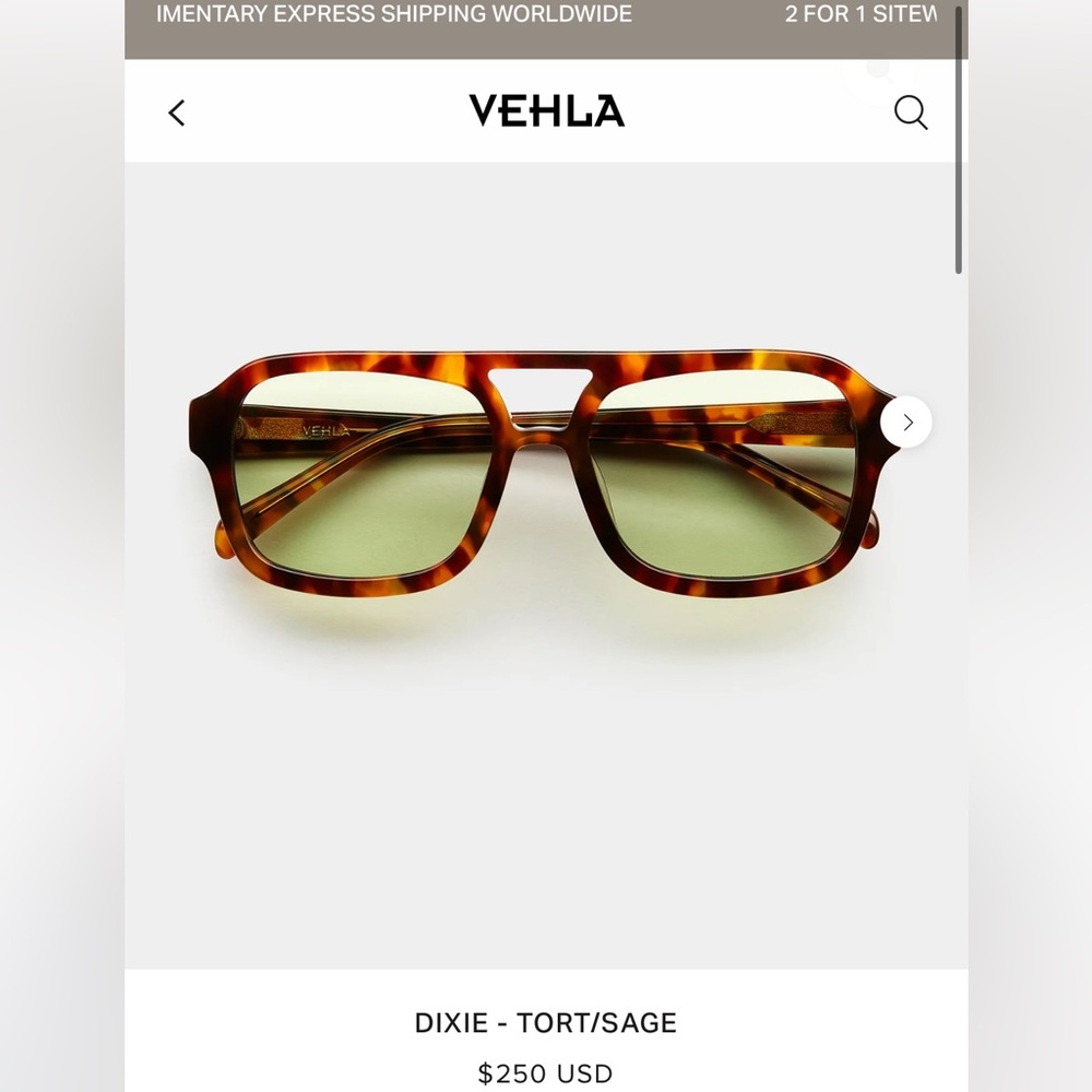 Vehla Tortoise Sunglasses - dixie style